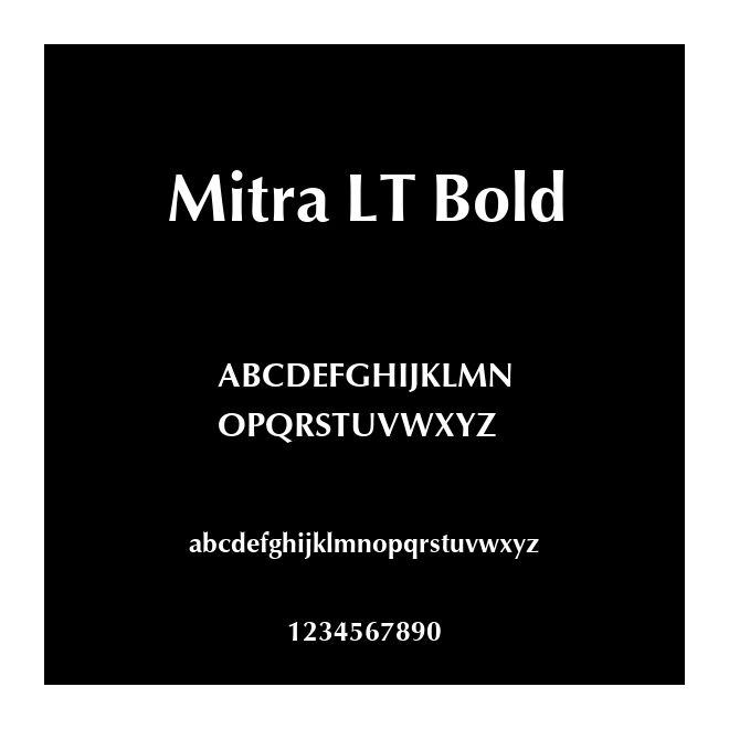 Mitra LT Bold