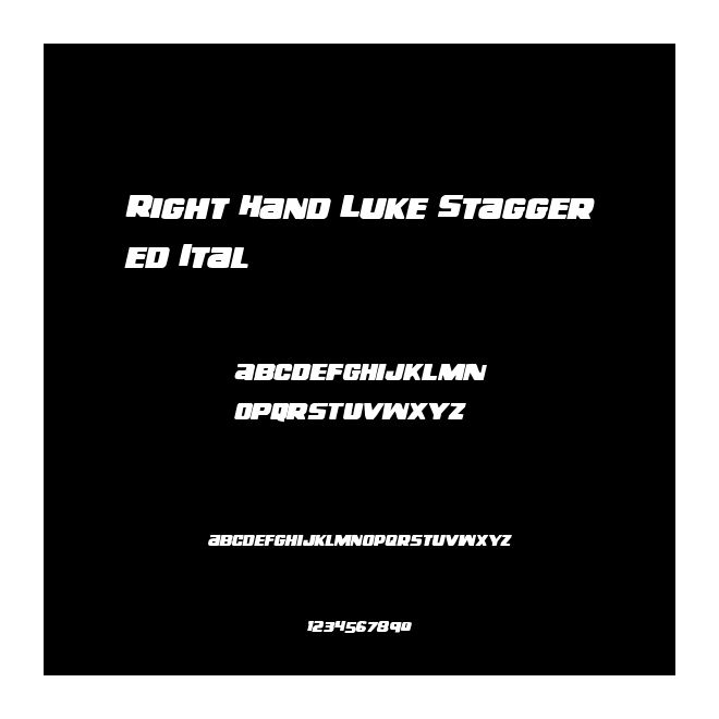 Right Hand Luke Staggered Ital