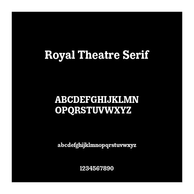 Royal Theatre Serif