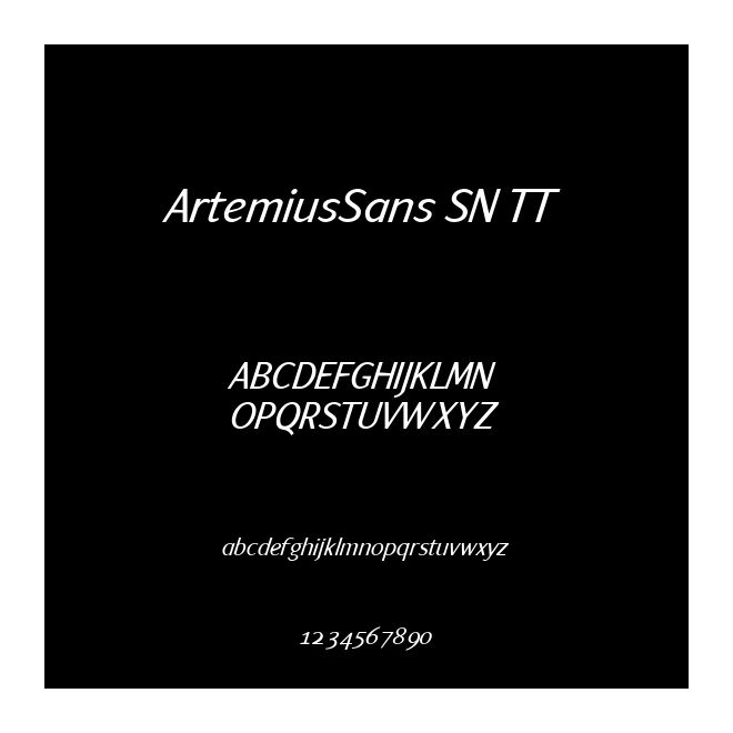 ArtemiusSans SN TT