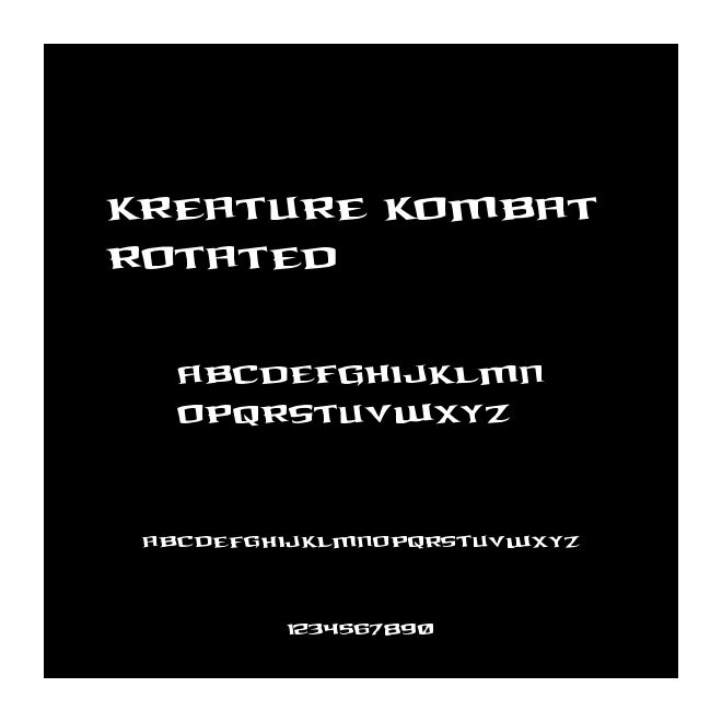 Kreature Kombat Rotated