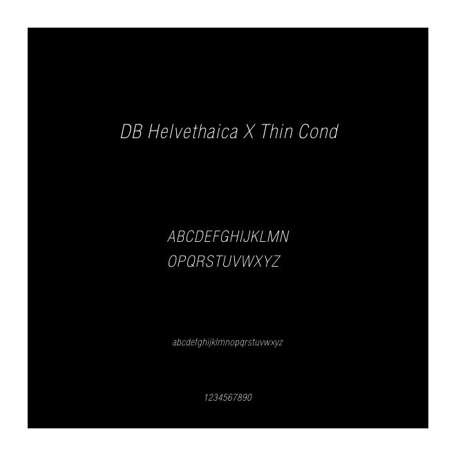 DB Helvethaica X Thin Cond