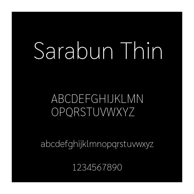 Sarabun Thin