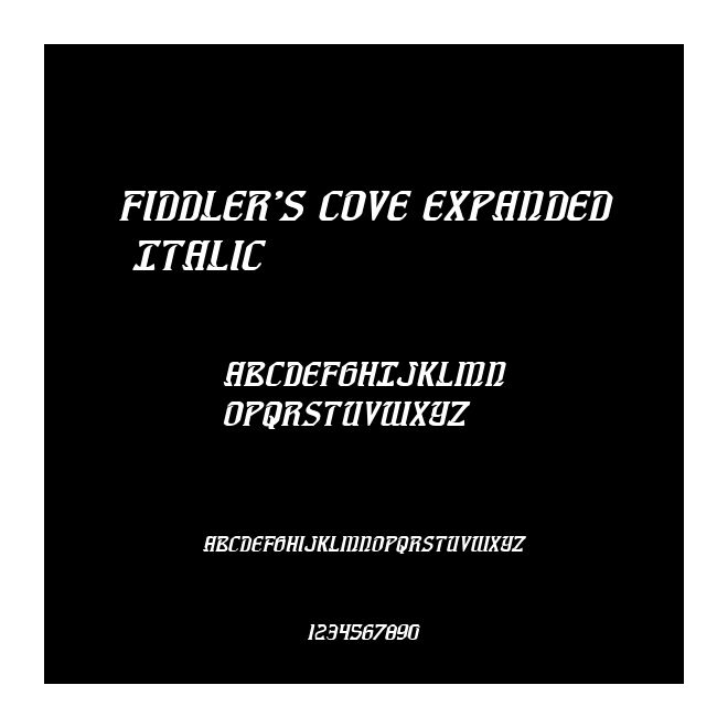 Fiddler's Cove Expanded Italic