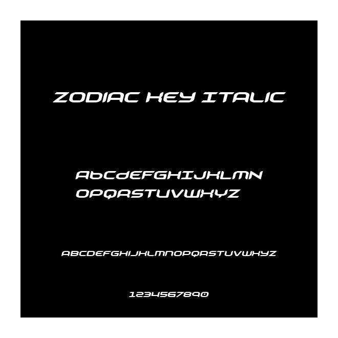 Zodiac Key Italic