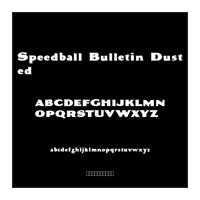 Speedball Bulletin Dusted