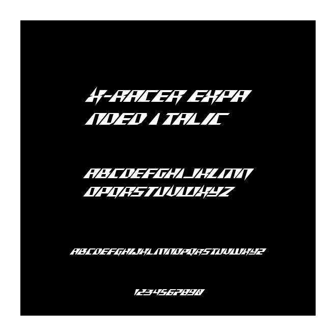 X-Racer Expanded Italic