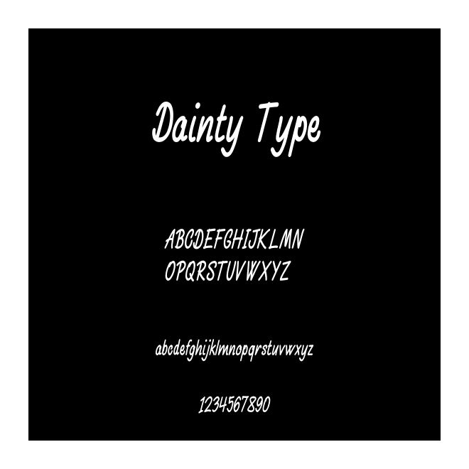 Dainty Type
