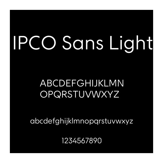 IPCO Sans Light