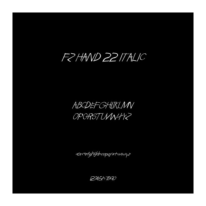 FZ HAND 22 ITALIC