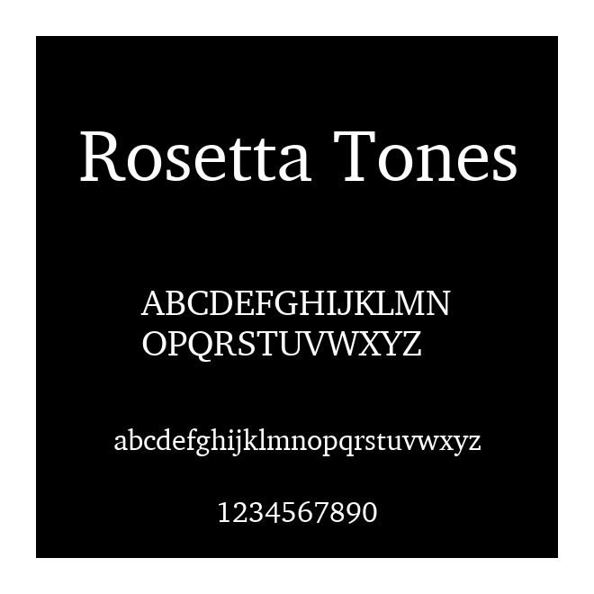 Rosetta Tones