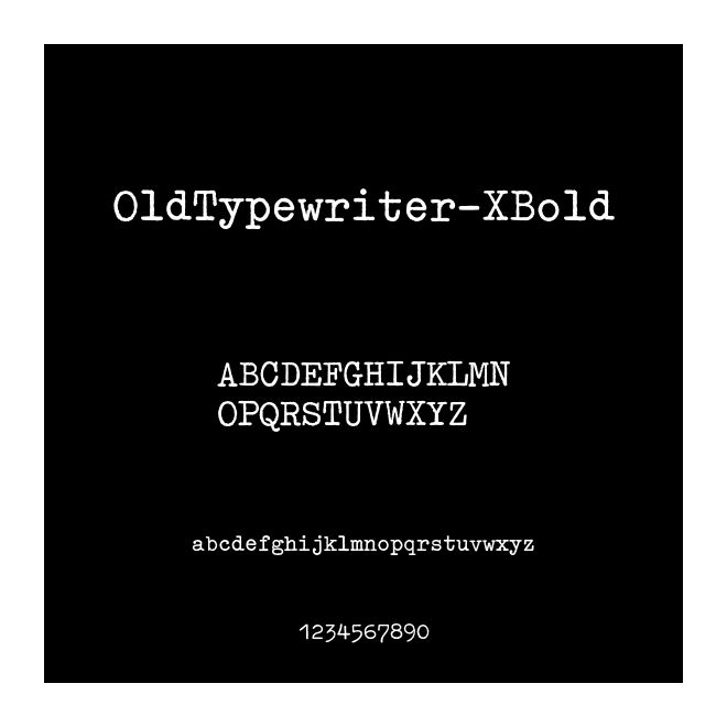 OldTypewriter-XBold