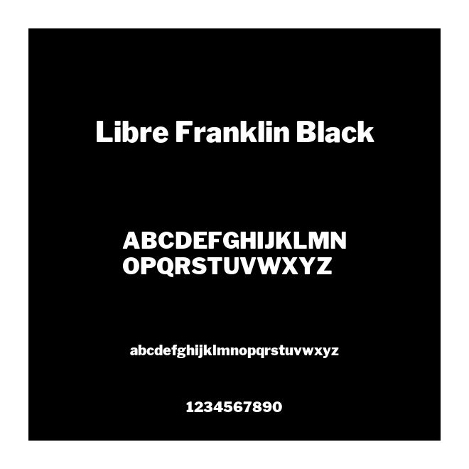 Libre Franklin Black