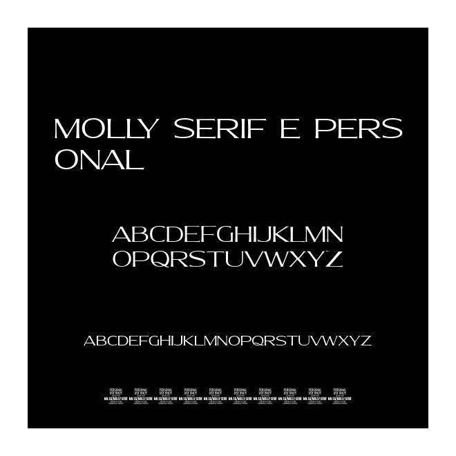 Molly Serif E PERSONAL