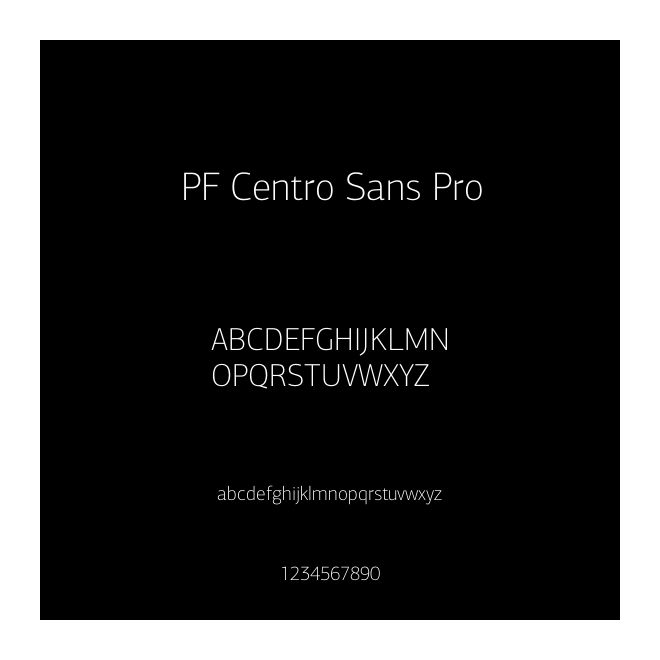 PF Centro Sans Pro
