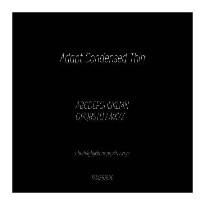 Adapt Condensed Thin