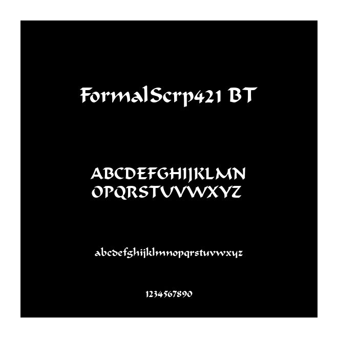 FormalScrp421 BT