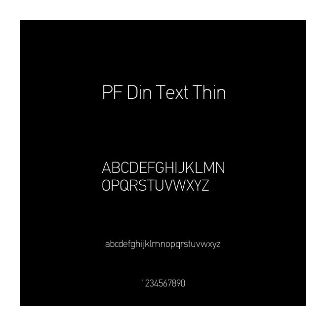 PF Din Text Thin