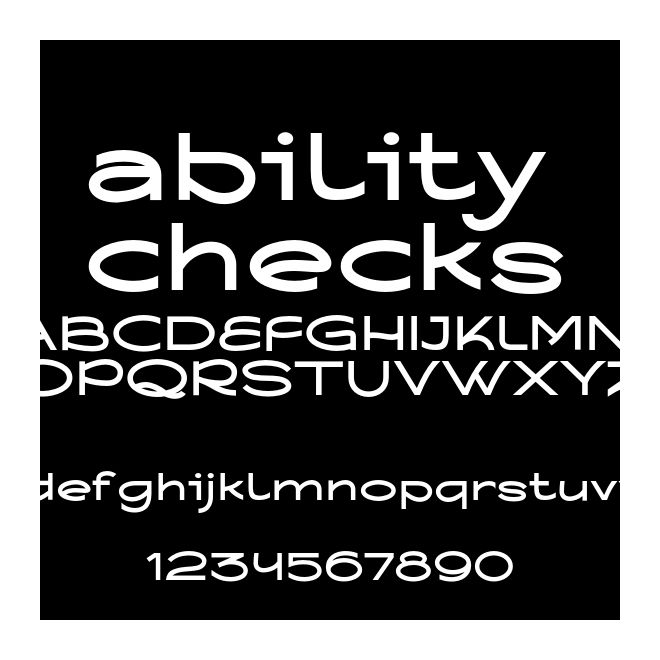 ability checks