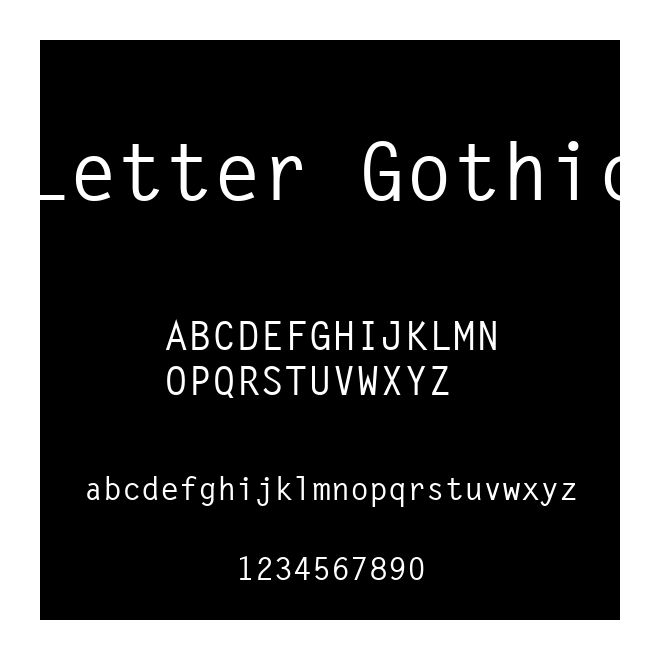 Letter Gothic