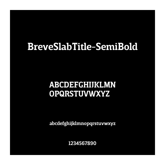 BreveSlabTitle-SemiBold