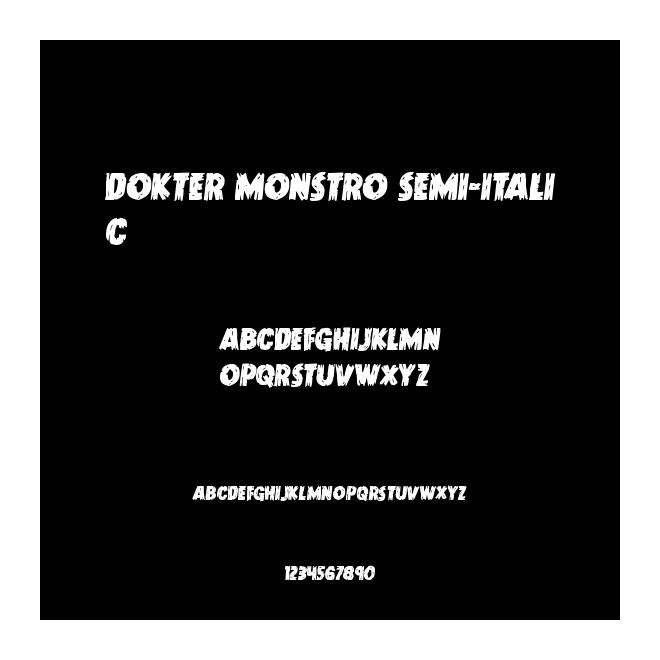 Dokter Monstro Semi-Italic