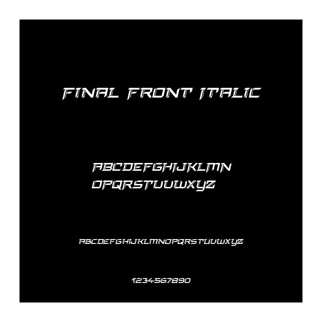Final Front Italic