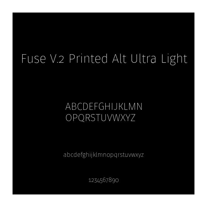 Fuse V.2 Printed Alt Ultra Light
