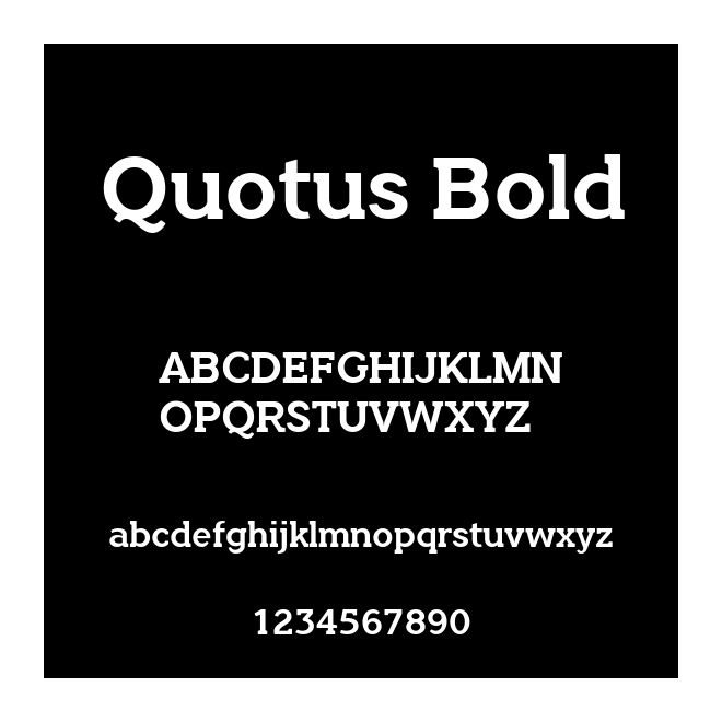 Quotus Bold