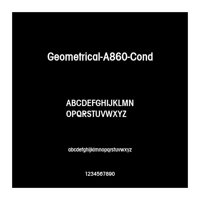 Geometrical-A860-Cond