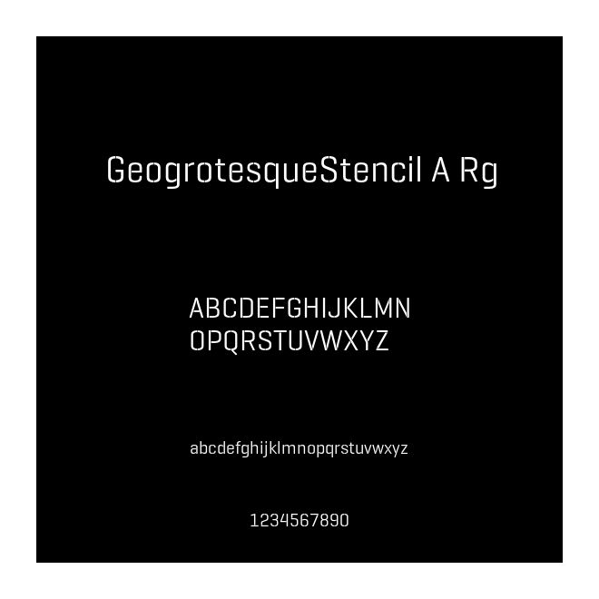 GeogrotesqueStencil A Rg