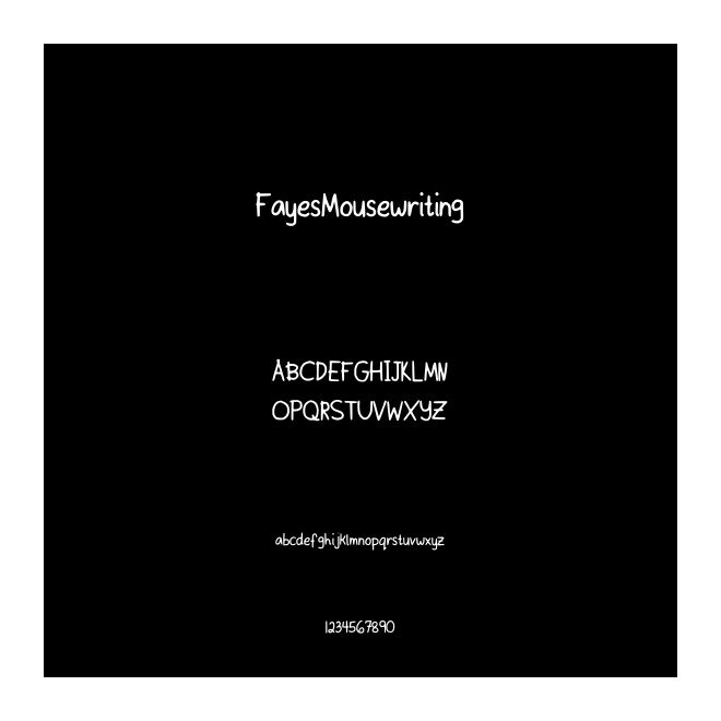 FayesMousewriting