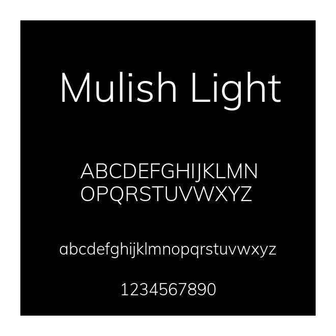 Mulish Light