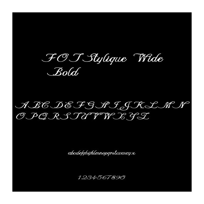 FOTStylique Wide Bold