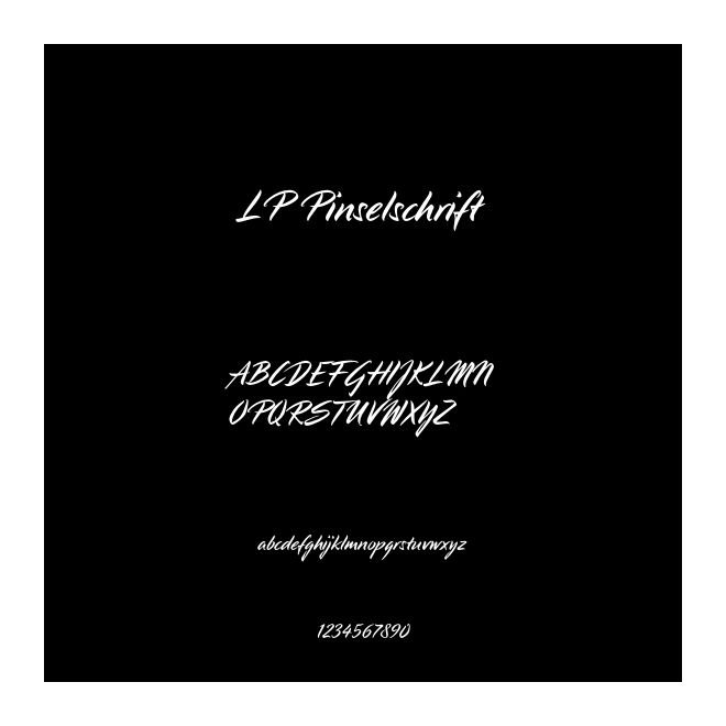 LP Pinselschrift