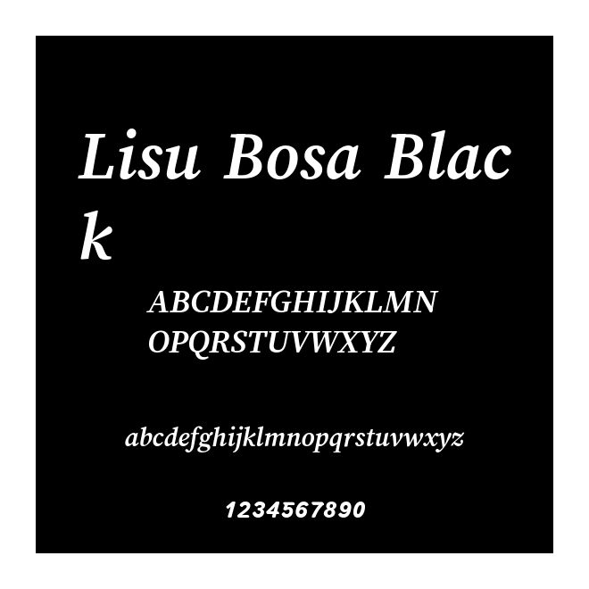 Lisu Bosa Black