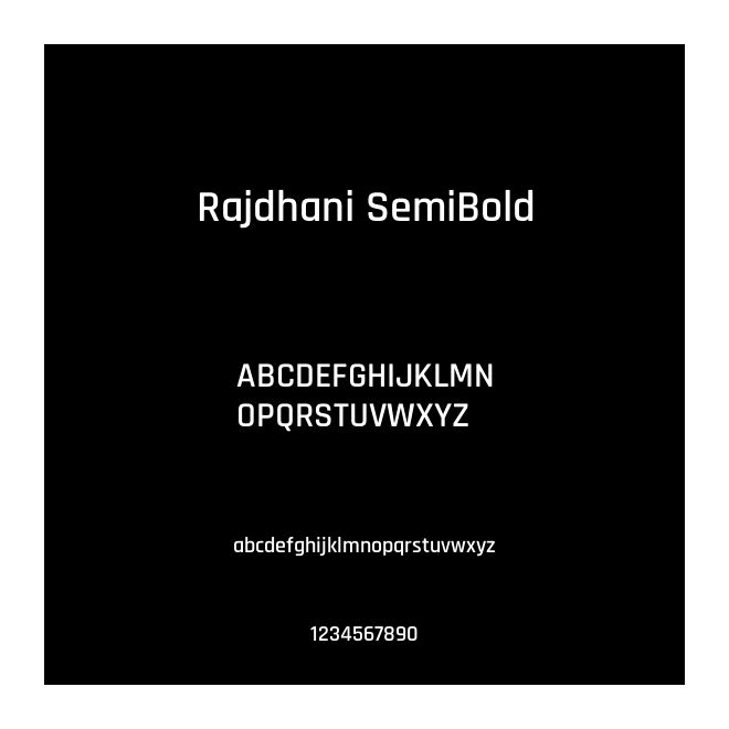Rajdhani SemiBold