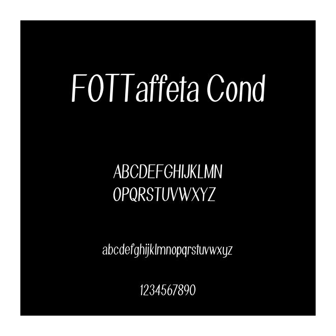 FOTTaffeta Cond