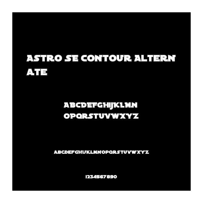 Astro SE Contour Alternate