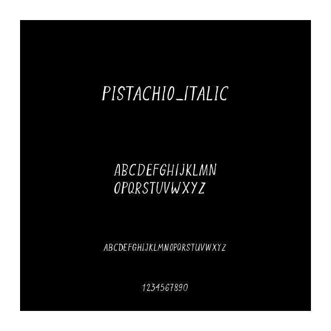 Pistachio_Italic