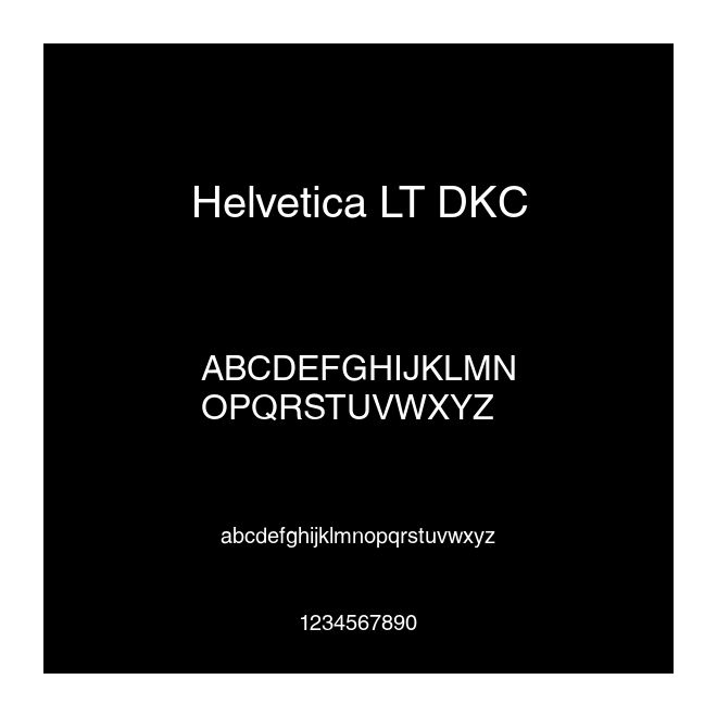 Helvetica LT DKC