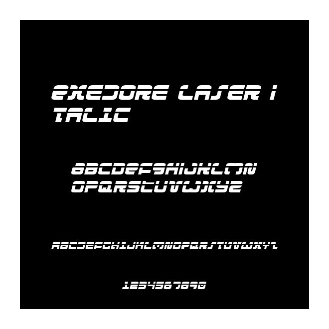 Exedore Laser Italic