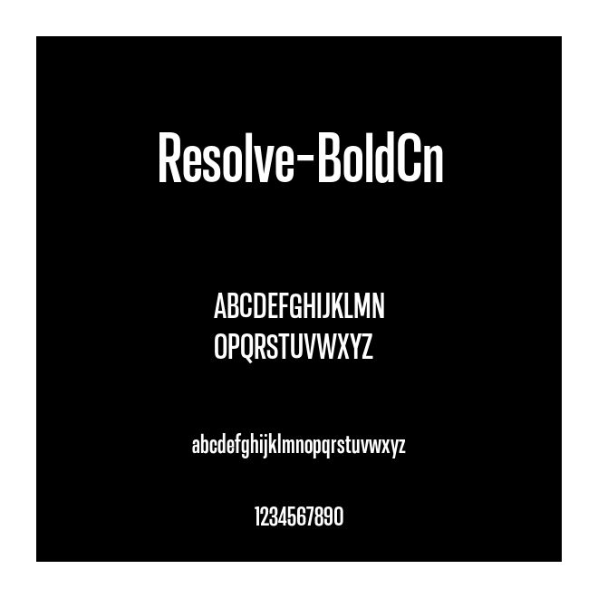 Resolve-BoldCn