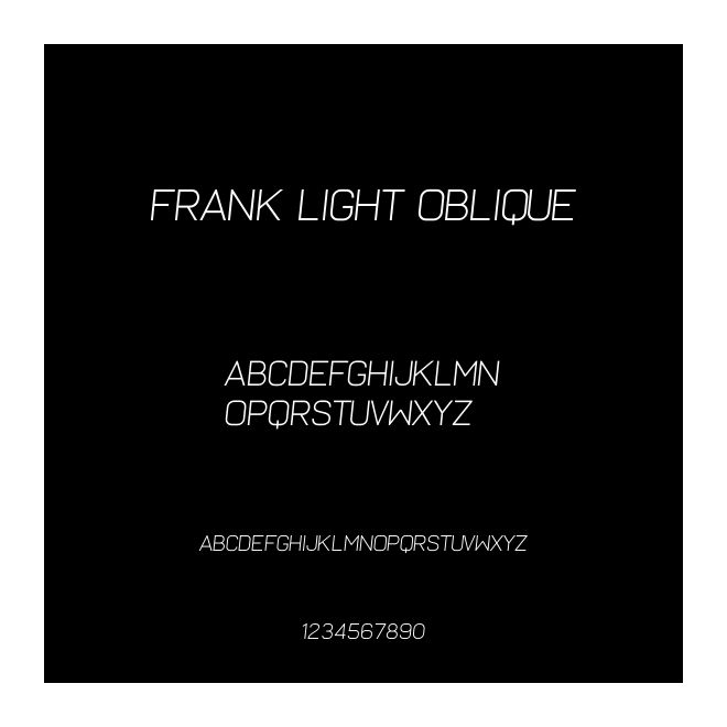 Frank Light Oblique