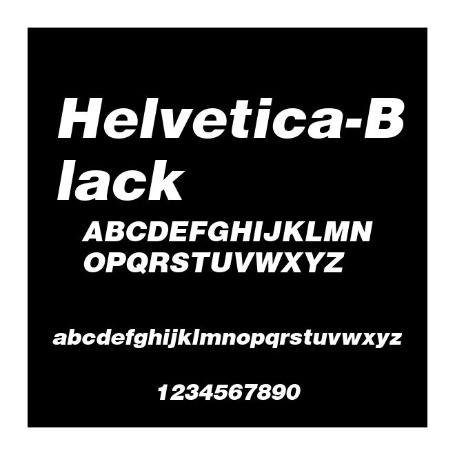 Helvetica-Black