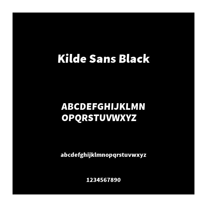 Kilde Sans Black