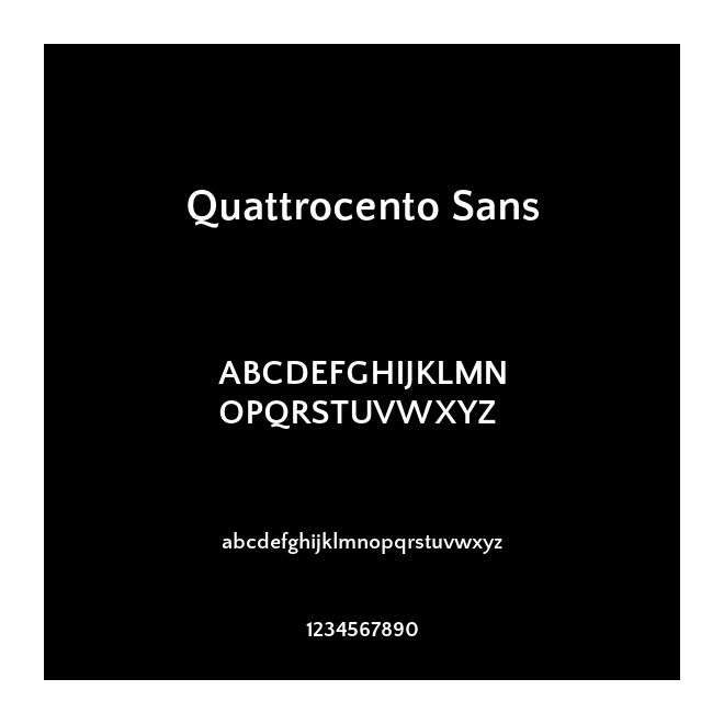 Quattrocento Sans