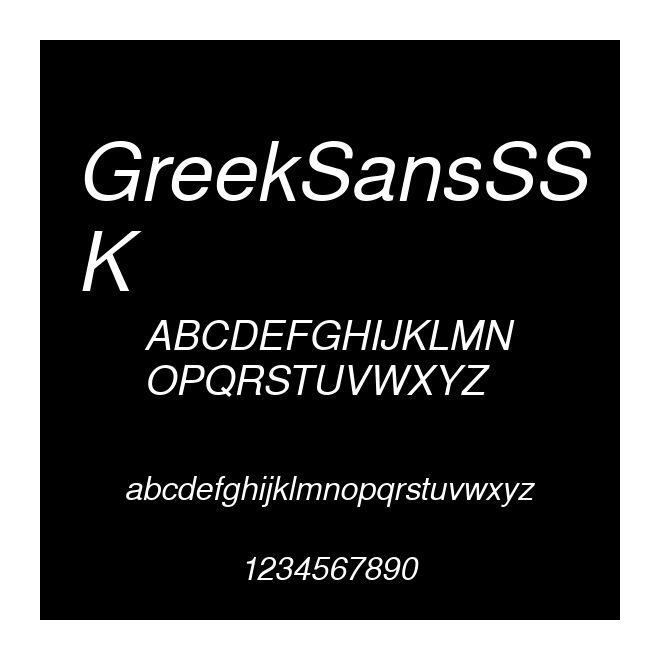 GreekSansSSK