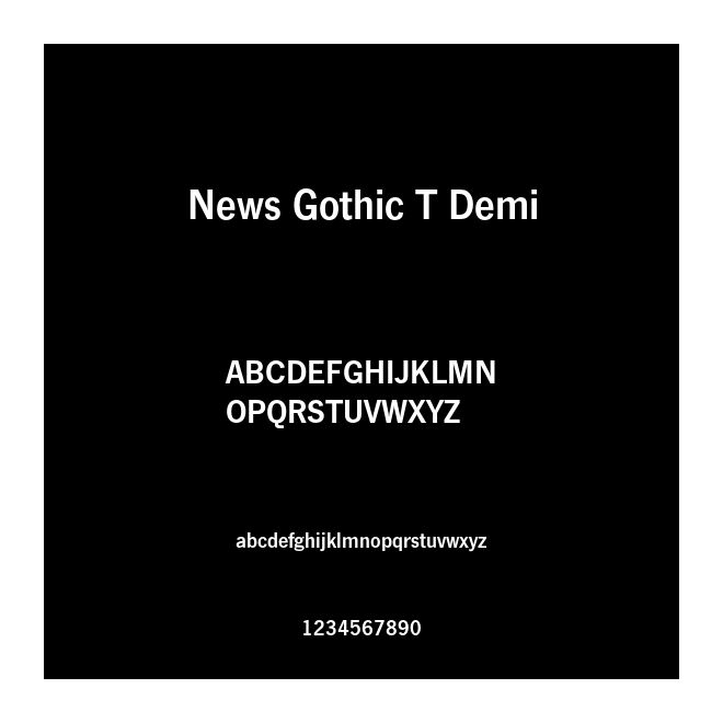 News Gothic T Demi
