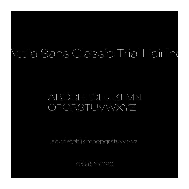 Attila Sans Classic Trial Hairline